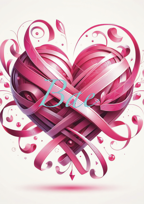 This poster features a cute design of a pink heart and the word “bae” that you can print and hang on your wall. It’s a great way to show your love for your friend on Galentine’s Day.
